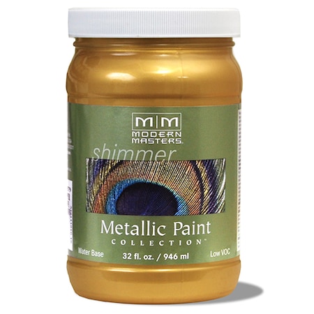 Modern Masters 1 Qt Modern Masters ME660 Pharaoh's Gold WB Decorative Metallic Paint ME660